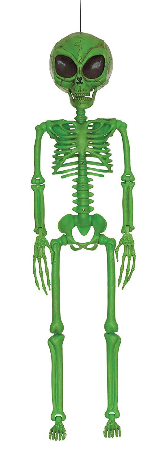 Green Alien Skeleton Prop
