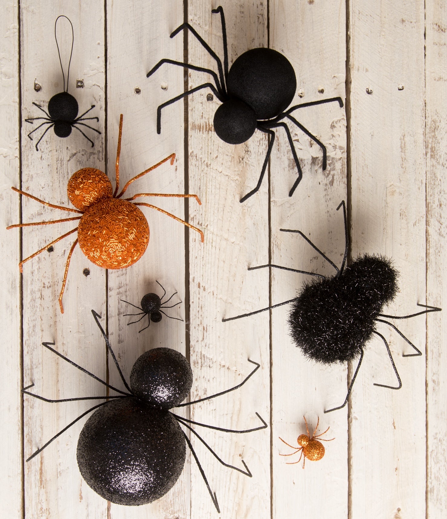 "Black Tinsel Spider, Large"