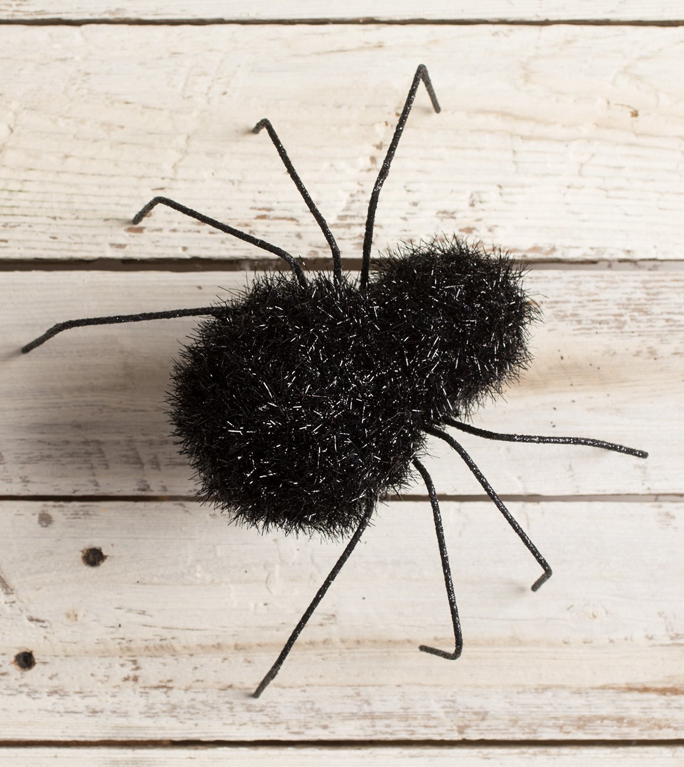 "Black Tinsel Spider, Large"