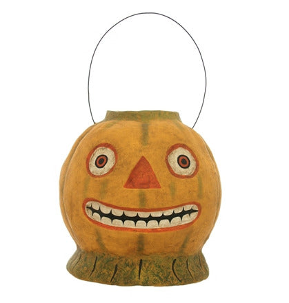 Paper Mache Pumpkin Bucket