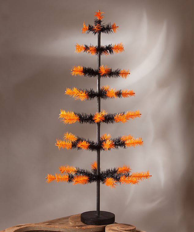 Halloween Two Tone Feather Tree
