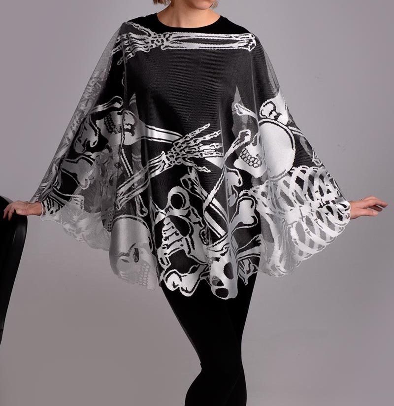 Lace and Bones Poncho