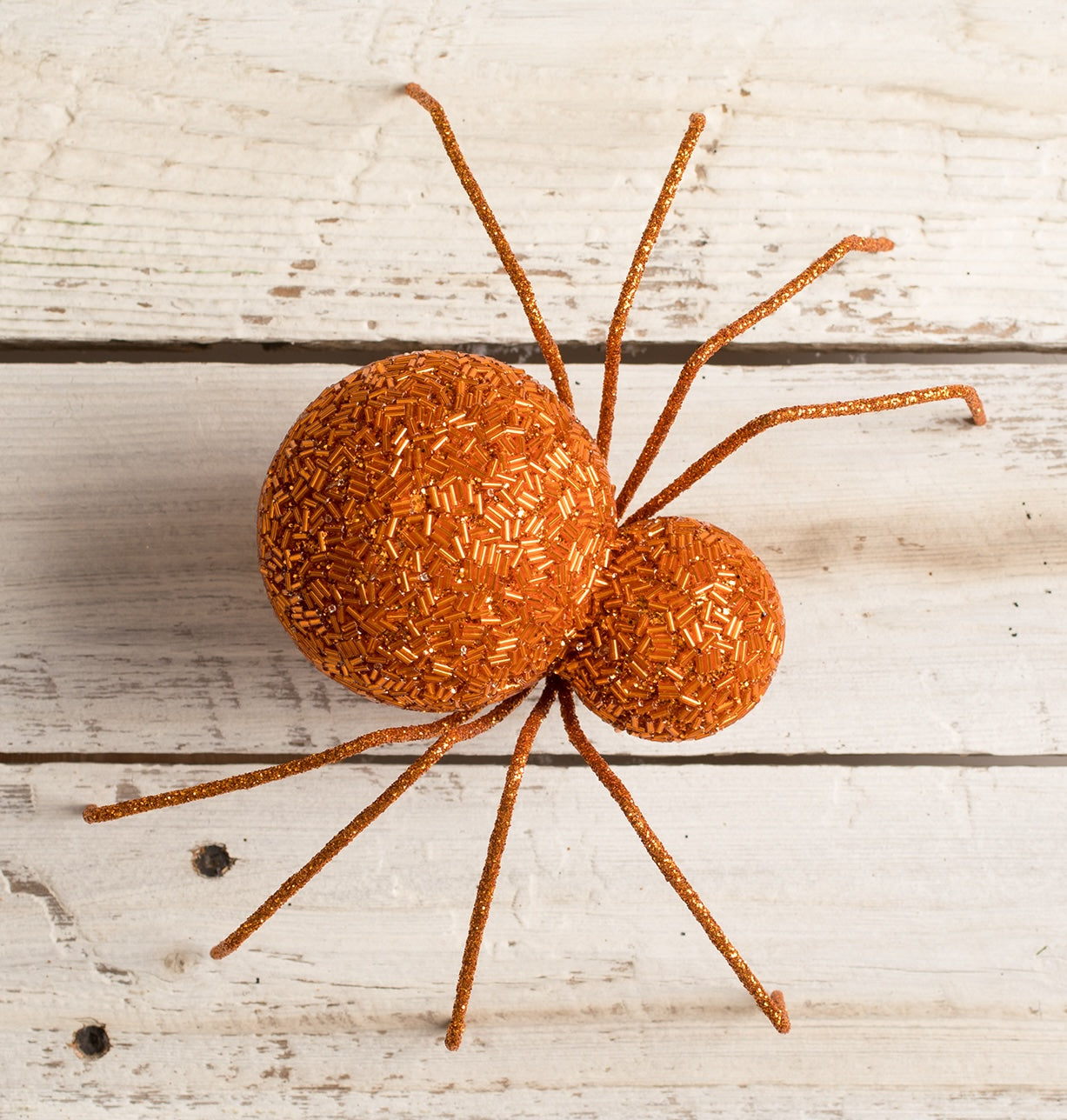 "Orange Beaded Spider, Large"