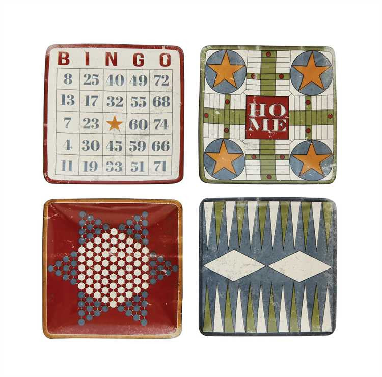 Vintage Board Game Dishes