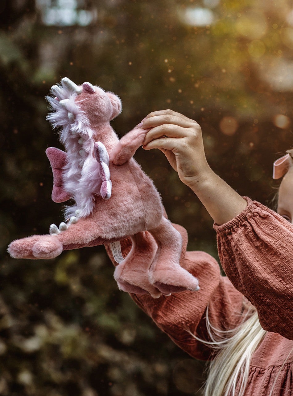 Charlie Bears Hearts Pink Dragon