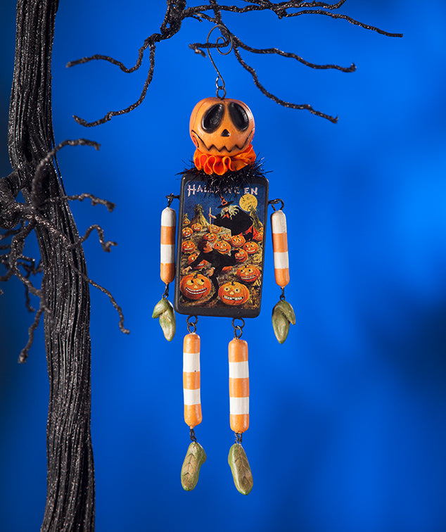 Jack Pumpkin Man Dangle Ornament