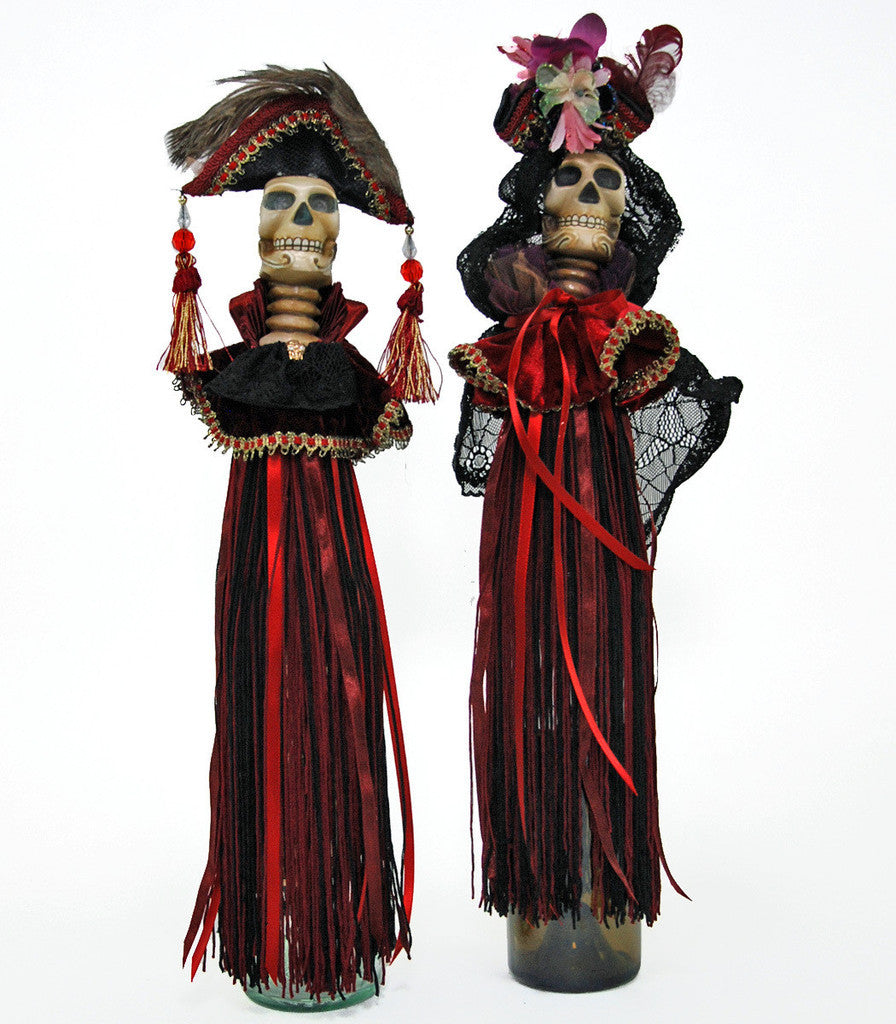 Venetian Skull Wine Tassels