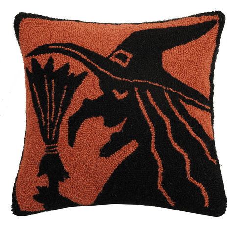 Witch Silhouette Pillow - Hooked